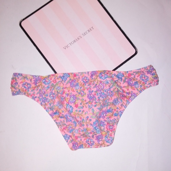 Victoria Secret Swim Bikini Bottom XS Orange‎ Purpl - Picture 3 of 4
